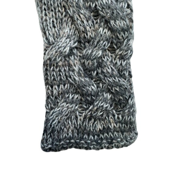Gemelli Cable Knit Open Front Cardigan Sweater S/P Grey Acrylic & Mohair Blend M - Picture 8 of 12